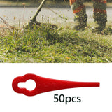 50x Lawn Mower Blades Lightweight Tools Grass Mowing Machine Trimming Blades