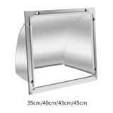 Maxbell Dryer Vent Cover Metal Easy to Install Rain, Snow Protection Wall Vent Cover 8 Inch