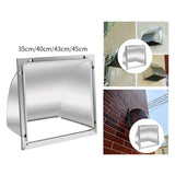 Maxbell Dryer Vent Cover Metal Easy to Install Rain, Snow Protection Wall Vent Cover 8 Inch