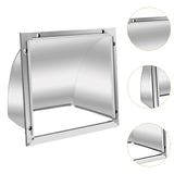 Maxbell Dryer Vent Cover Metal Easy to Install Rain, Snow Protection Wall Vent Cover 8 Inch