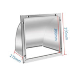 Maxbell Dryer Vent Cover Metal Easy to Install Rain, Snow Protection Wall Vent Cover 8 Inch