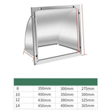 Maxbell Dryer Vent Cover Metal Easy to Install Rain, Snow Protection Wall Vent Cover 8 Inch