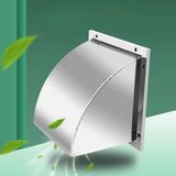 Maxbell Dryer Vent Cover Metal Easy to Install Rain, Snow Protection Wall Vent Cover 8 Inch