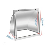 Maxbell Dryer Vent Cover Metal Easy to Install Rain, Snow Protection Wall Vent Cover 10 Inch
