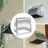 Maxbell Dryer Vent Cover Metal Easy to Install Rain, Snow Protection Wall Vent Cover 12 Inch