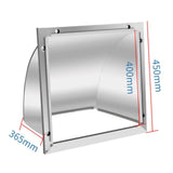 Maxbell Dryer Vent Cover Metal Easy to Install Rain, Snow Protection Wall Vent Cover 14 Inch