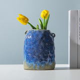 Maxbell Ceramic Flower Vase Minimalist Simple Desktop Ornament for Desk Party Office