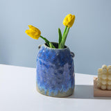 Maxbell Ceramic Flower Vase Minimalist Simple Desktop Ornament for Desk Party Office