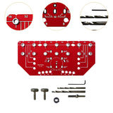 Maxbell Shelf Pin Jig and Hinge Jig 2-in-1 Cabinet Hole Pag Jig Template for Cabinet