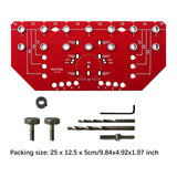 Maxbell Shelf Pin Jig and Hinge Jig 2-in-1 Cabinet Hole Pag Jig Template for Cabinet
