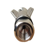 Maxbell Sewer Nozzle 3/4" Stainless Steel Sewer Nozzle for Drain Pipe Gardening Tube front 1 rear 2
