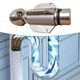 Maxbell Sewer Nozzle 3/4" Stainless Steel Sewer Nozzle for Drain Pipe Gardening Tube front 1 rear 2