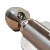 Maxbell Sewer Nozzle 3/4" Stainless Steel Sewer Nozzle for Drain Pipe Gardening Tube front 1 rear 2