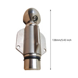 Maxbell Sewer Nozzle 3/4" Stainless Steel Sewer Nozzle for Drain Pipe Gardening Tube front 1 rear 4