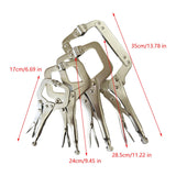 Maxbell 4x Metal Face Clamps 6 Inches 9 Inches 11 Inches 14 Inches for Home Building