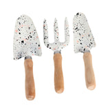 Maxbell 3 Pieces Mini Garden Tools Anti Rust with Shovels and Rake for Potted Plants