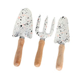 Maxbell 3 Pieces Mini Garden Tools Anti Rust with Shovels and Rake for Potted Plants