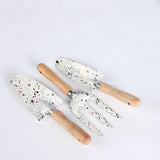 Maxbell 3 Pieces Mini Garden Tools Anti Rust with Shovels and Rake for Potted Plants