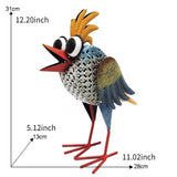 Maxbell Bird Sculpture Garden Decoration Iron Art Figurine for Backyard Decor Sturdy
