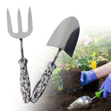 Maxbell Garden Tools Set Heavy Duty Plant Fork and Shovel for Bonsai Outdoor Indoor