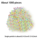 Maxbell 3-5mm Resin Glow in A Dark Pebbles Sand Multipurpose for Yard Aquarium Decor