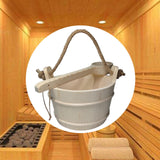 6L Gifts Multifunctional Sturdy Sauna Bucket and Ladle for Bathroom Home