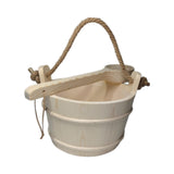 6L Gifts Multifunctional Sturdy Sauna Bucket and Ladle for Bathroom Home