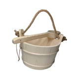 6L Gifts Multifunctional Sturdy Sauna Bucket and Ladle for Bathroom Home