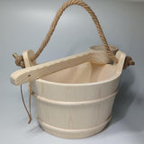 6L Gifts Multifunctional Sturdy Sauna Bucket and Ladle for Bathroom Home