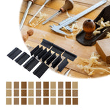 Maxbell Rubber Sand Paper Mat DIY Crafts Easy Use Automobiles Angle Sanding Grips Set With 30 Yellow Paper