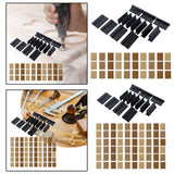 Maxbell Rubber Sand Paper Mat DIY Crafts Easy Use Automobiles Angle Sanding Grips Set With 30 Yellow Paper