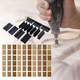 Maxbell Rubber Sand Paper Mat DIY Crafts Easy Use Automobiles Angle Sanding Grips Set With 60 Yellow Paper