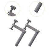 Maxbell 2x Desktop Fast Fixed Clip Hold Fast Hole Clamp for Woodworking Projects