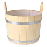 17L Wooden Sauna Bucket and Ladle Sturdy SPA Accessory for Home SPA Bathroom