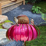 Maxbell Bird Feeder Outside Balcony Terrace Attracting Bird Wildbird Deck Nut Feeder Red