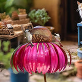 Maxbell Bird Feeder Outside Balcony Terrace Attracting Bird Wildbird Deck Nut Feeder Red