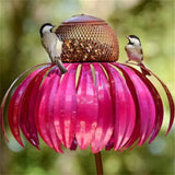 Maxbell Bird Feeder Outside Balcony Terrace Attracting Bird Wildbird Deck Nut Feeder Red