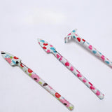 Maxbell 3Pcs Mini Garden Tools Kit Iron with Spades and Rake for Greenhouse Gardener Pink