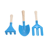 3x Kids Gardening Tools Set Compact Kids Garden Tools for Loose Soil Digging Solid Color