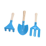 3x Kids Gardening Tools Set Compact Kids Garden Tools for Loose Soil Digging Solid Color