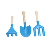 3x Kids Gardening Tools Set Compact Kids Garden Tools for Loose Soil Digging Solid Color