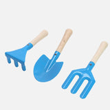 3x Kids Gardening Tools Set Compact Kids Garden Tools for Loose Soil Digging Solid Color