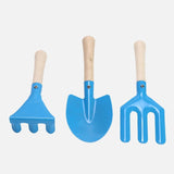 3x Kids Gardening Tools Set Compact Kids Garden Tools for Loose Soil Digging Solid Color