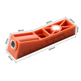 Woodworking Hole Drilling Locator Red for Board Splicing Furniture Repairing Single Pocket