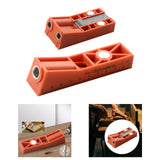 Woodworking Hole Drilling Locator Red for Board Splicing Furniture Repairing Single Pocket