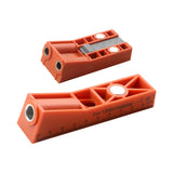 Woodworking Hole Drilling Locator Red for Board Splicing Furniture Repairing Single Pocket