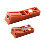 Woodworking Hole Drilling Locator Red for Board Splicing Furniture Repairing Single Pocket