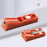 Woodworking Hole Drilling Locator Red for Board Splicing Furniture Repairing Single Pocket