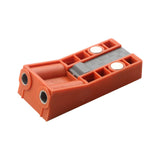 Woodworking Hole Drilling Locator Red for Board Splicing Furniture Repairing Twin Pocket