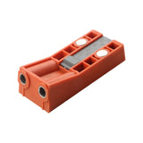 Woodworking Hole Drilling Locator Red for Board Splicing Furniture Repairing Twin Pocket